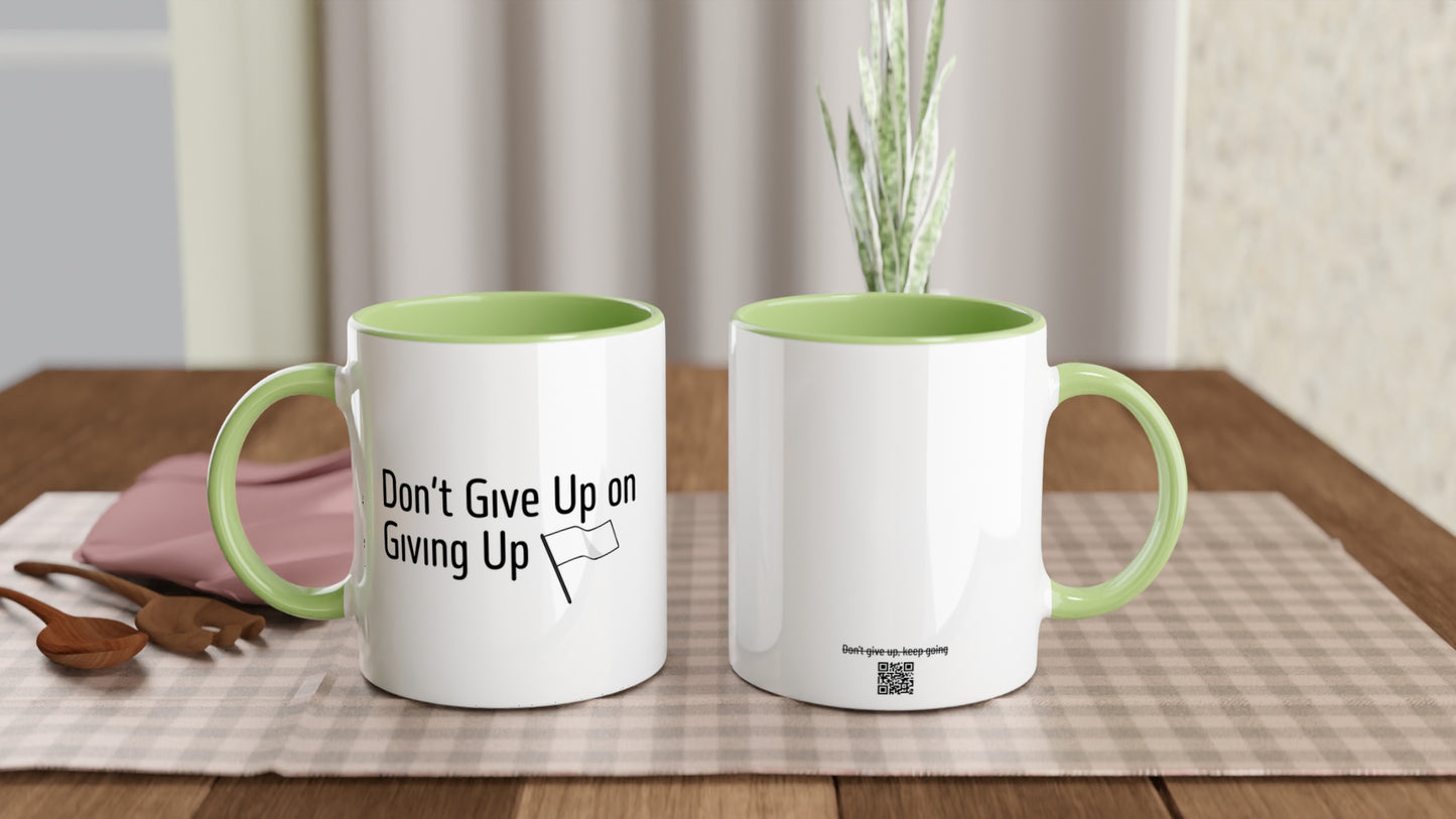 Don't give up on giving up