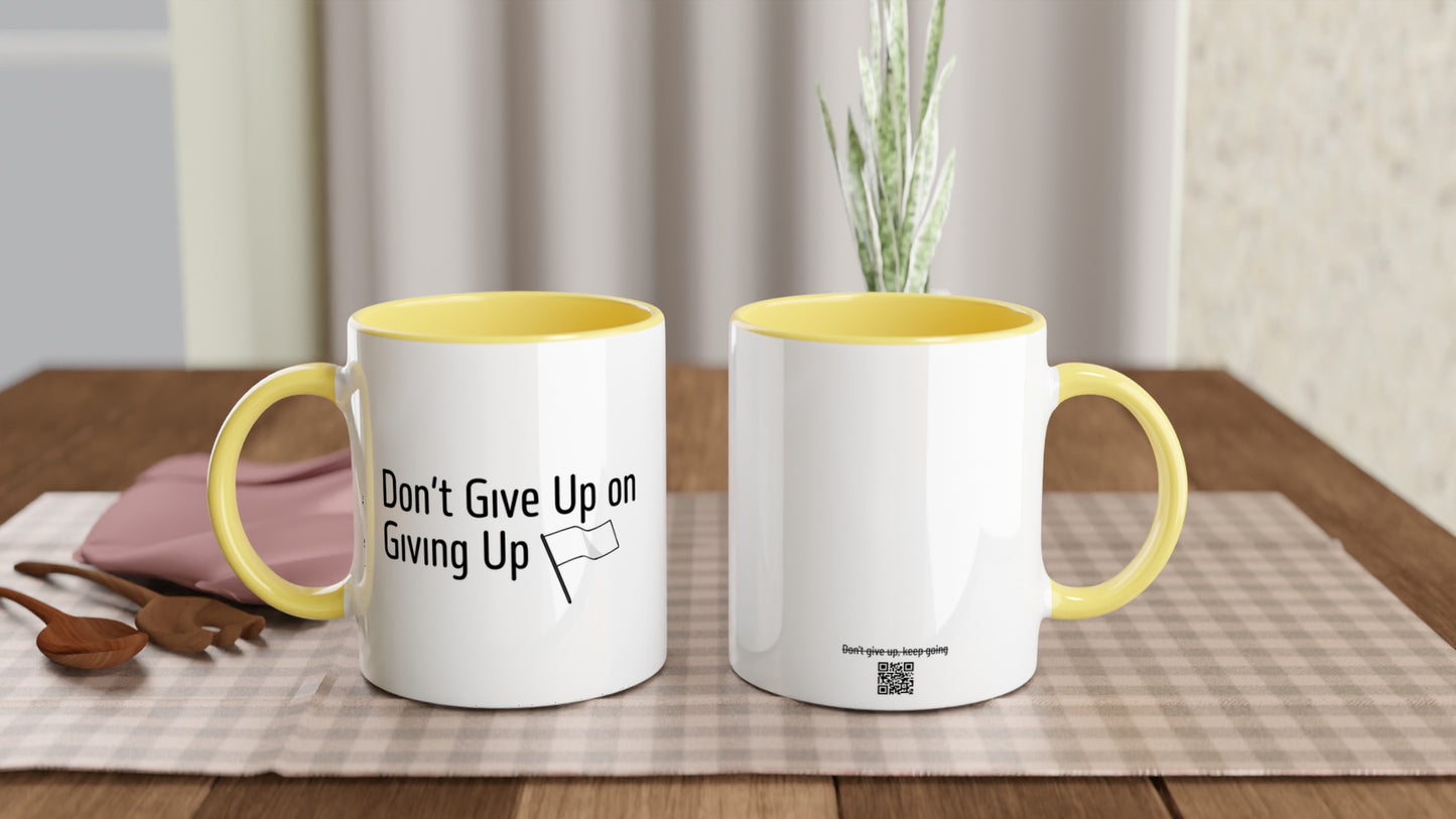 Don't give up on giving up